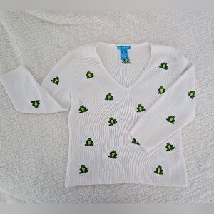 🐸 Alexandra Bartlett, Women's Medium Sweater, 3/4 Sleeve